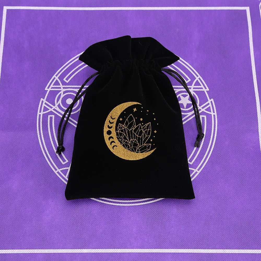Black Velvet Tarot Card Storage Bag