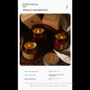 Hand-Poured Soy Wax Aromatherapy Candle in Amber Glass Jar
