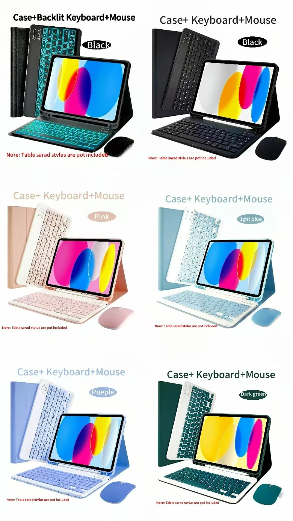 iPad Keyboard Case with Removable Cover