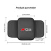 Black car armrest box mat with storage pocket for Audi models shown with dimensions.