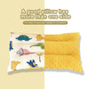 Reversible Baby Pillow with Cartoon Animal Patterns