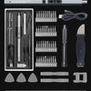 A set of 50 in 1 precision screwdrivers and magnetic bits for daily home disassembly, including various sizes and tips.