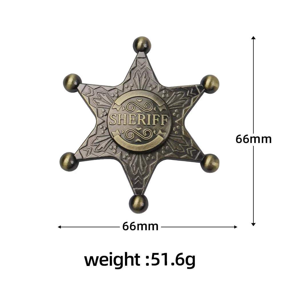 Hexagonal Metal Fidget Spinner for Stress Relief