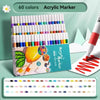 80-Color Acrylic Paint Marker Set