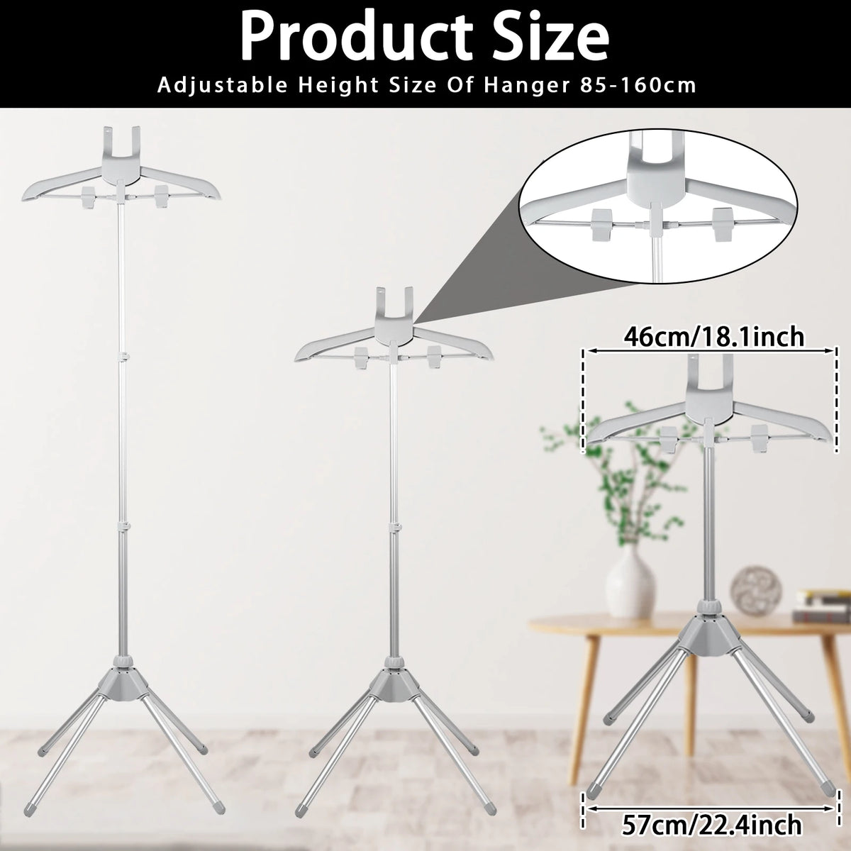Adjustable Telescopic Garment Steamer Stand