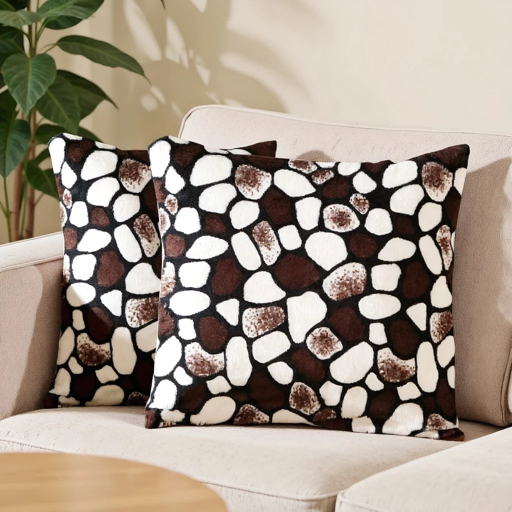 Leopard Print Throw Pillow Covers (Set of 2)