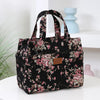 Large Capacity Canvas Tote Bag with Zipper Closure