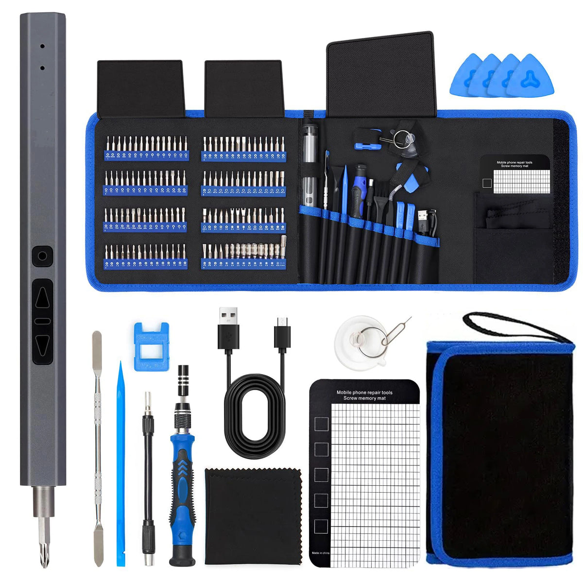 142-in-1 Precision Screwdriver Set with 120 Magnetic Bits