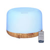 Wood Grain USB Aroma Diffuser with Remote & LED Lights