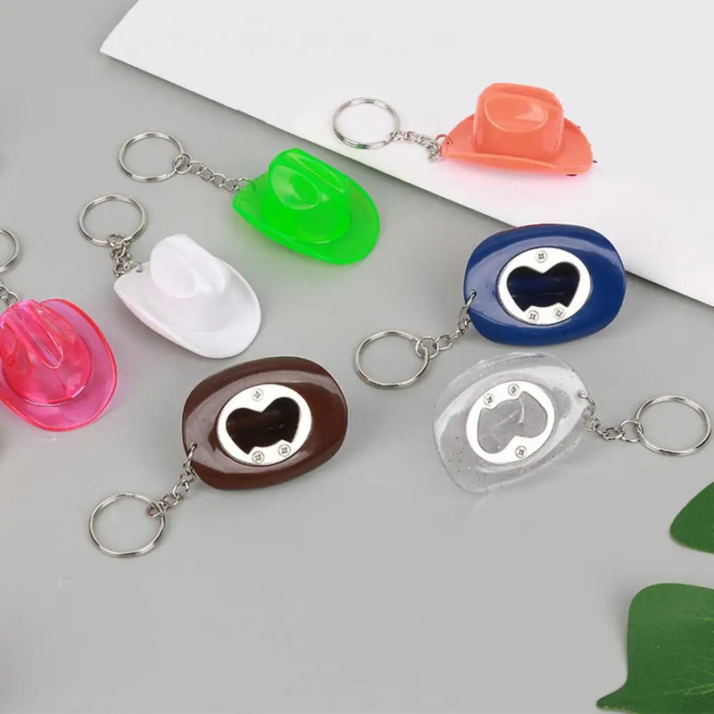 Cowboy Hat Bottle Opener Keychain