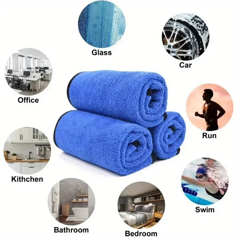 Microfiber Car Washing Towels – Quick-Drying, Lint-Free Cleaning Cloths