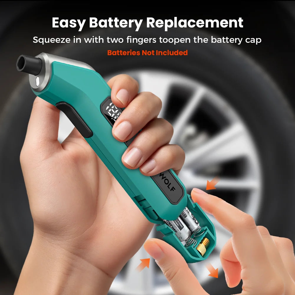 Digital Tire Pressure Gauge with Backlit Display and 3–200 PSI Range