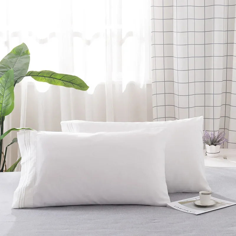 Soft Polyester Pillowcases for Bedroom (Set of 2)