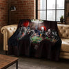 Ghost Face Horror Character Flannel Throw Blanket