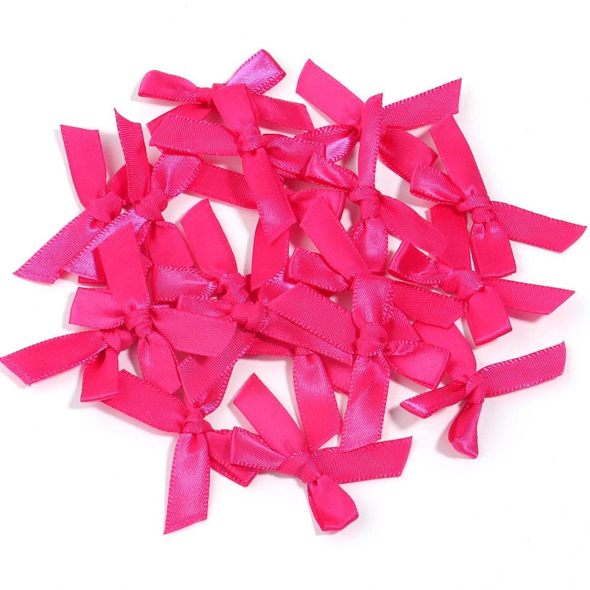 Satin Ribbon Bows for Crafts and DIY Projects (50-Pack)
