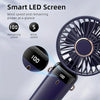 Compact USB Rechargeable Mini Fan with 6 Speeds and LED Light