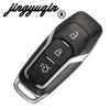A black Ford smart key replacement shell with a release mechanism and blade slot.