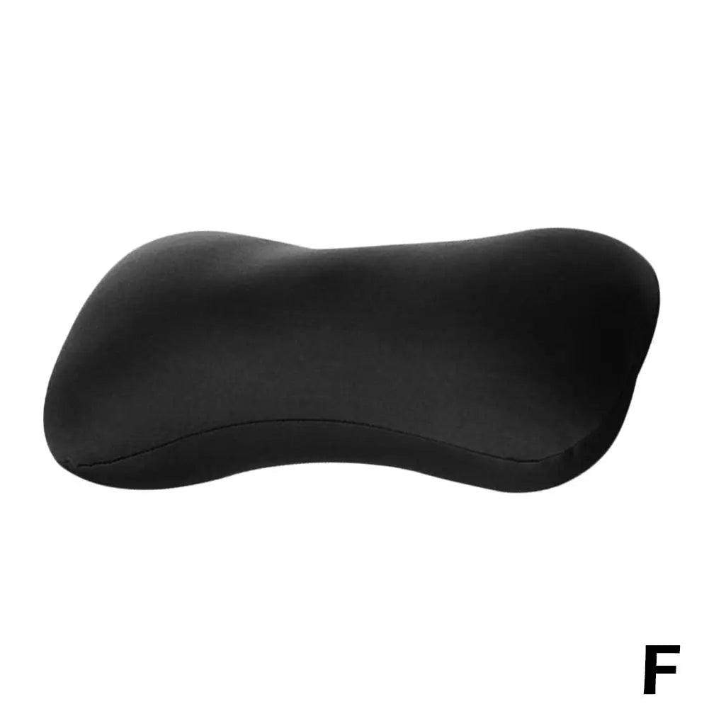 Black bolster pillow designed for neck and back support