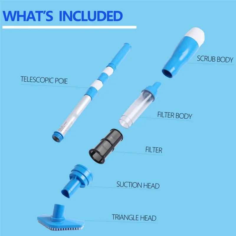 Cordless Handheld Pool Vacuum for Spas & Small Pools