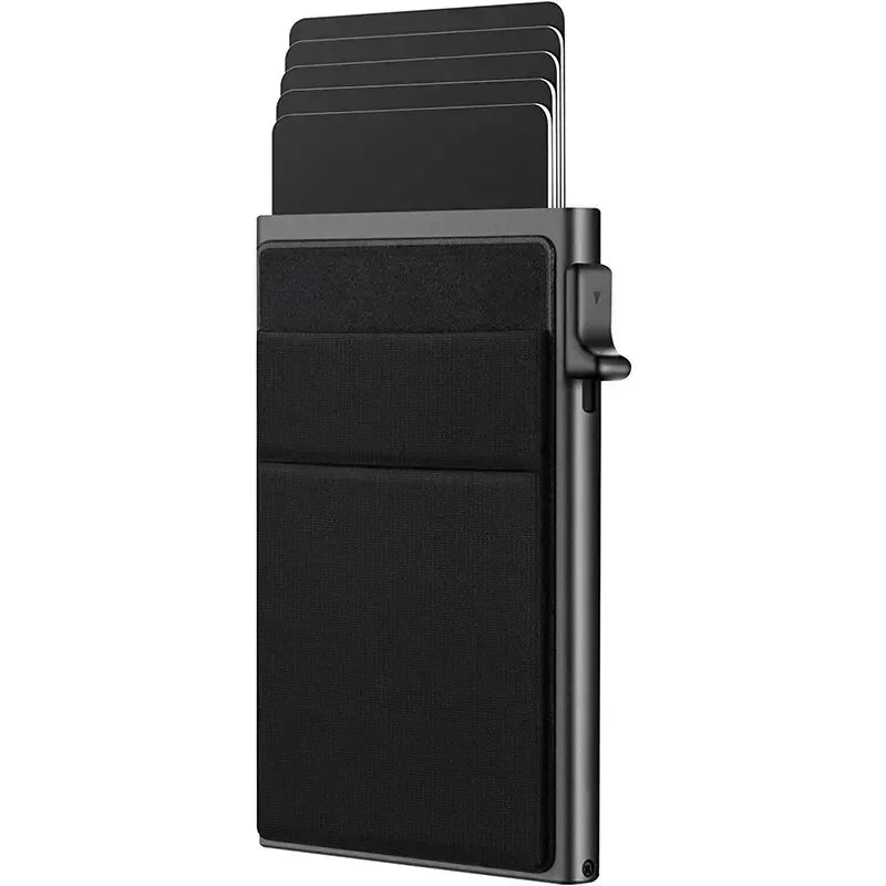 Slim RFID-Blocking Metal Card Wallet