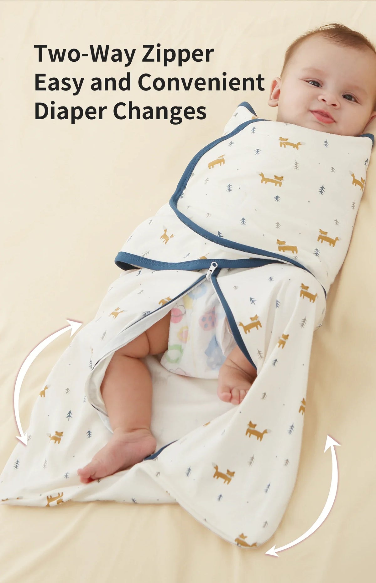 Lightweight Cotton Baby Sleeping Bag for Newborns