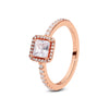 Sterling Silver Heart Ring with Cubic Zirconia