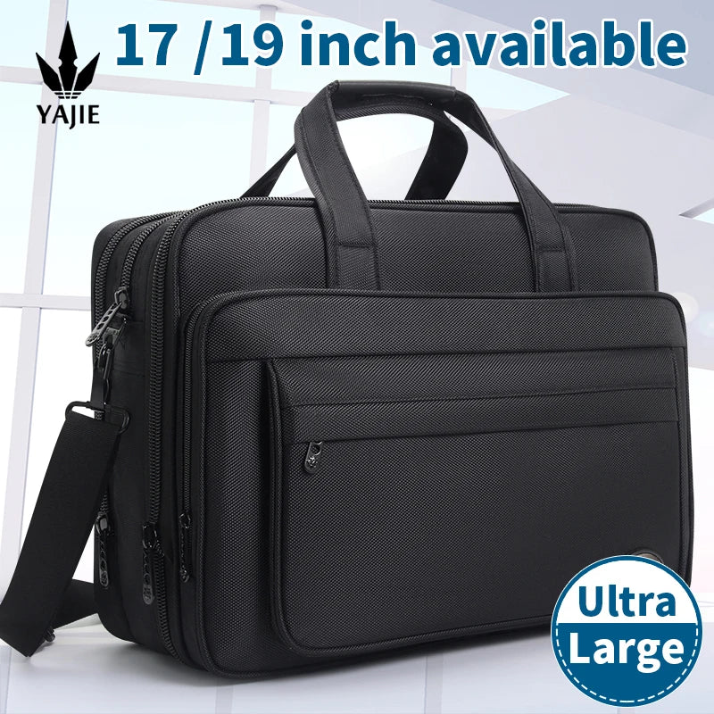 Durable Canvas Messenger Bag for Laptops Up to 19 Inches