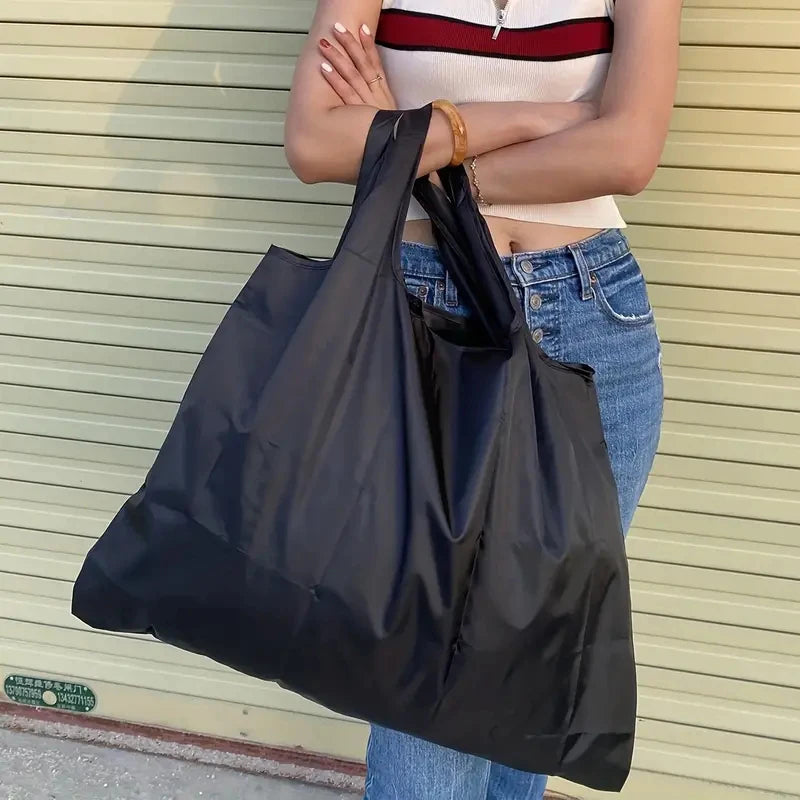 Folding Shopping Bag with Large Capacity and Waterproof Design