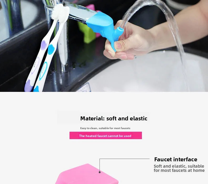 Flexible Silicone Faucet Extender for Sink & Bathroom