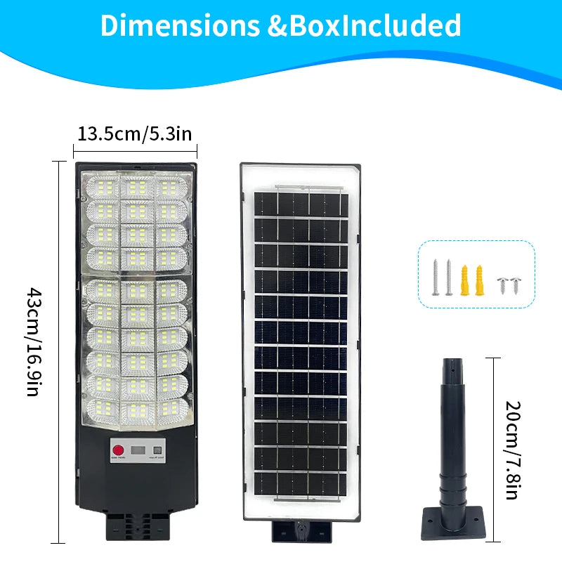 All-in-One Solar-LED-Straßenlaterne mit Fernbedienung