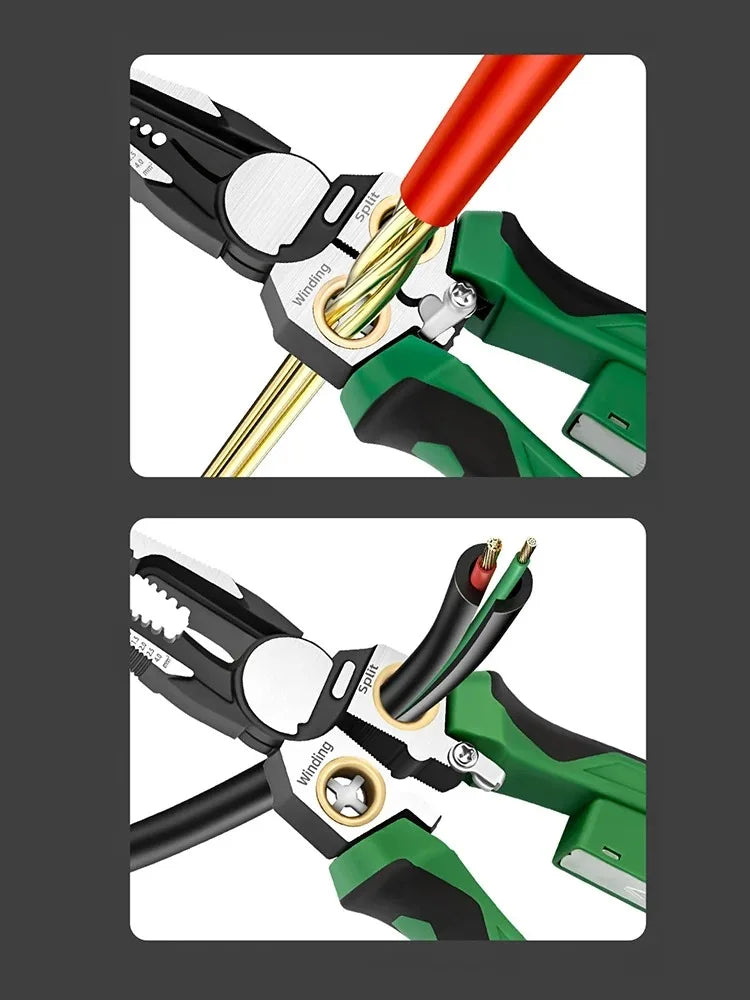 8-in-1 Multifunctional Voltage Tester and Wire Stripping Pliers