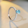 Elegant Oval CZ Sterling Silver Ring