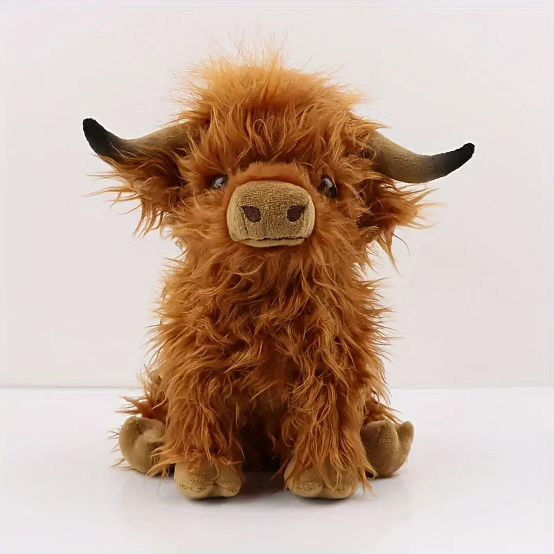 Adorable Highland Cow Plush Toy – Soft and Cuddly 25cm Companion