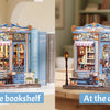 Book Nook DIY Wooden Miniature Kit with LED Lighting