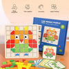Wooden Shape & Color Mosaic Puzzle Set for Kids