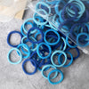 50-Pack Solid Color Elastic Hair Ties for Women & Girls