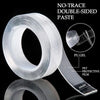 Transparent Nano Double-Sided Tape - Reusable, Waterproof, No-Residue Adhesive