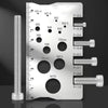 Stainless Steel Metric Thread Pitch Gauge with Measuring Ruler