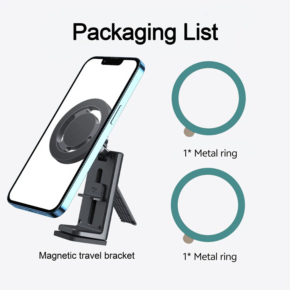 Magnetic Phone Holder for Travel and Desktop