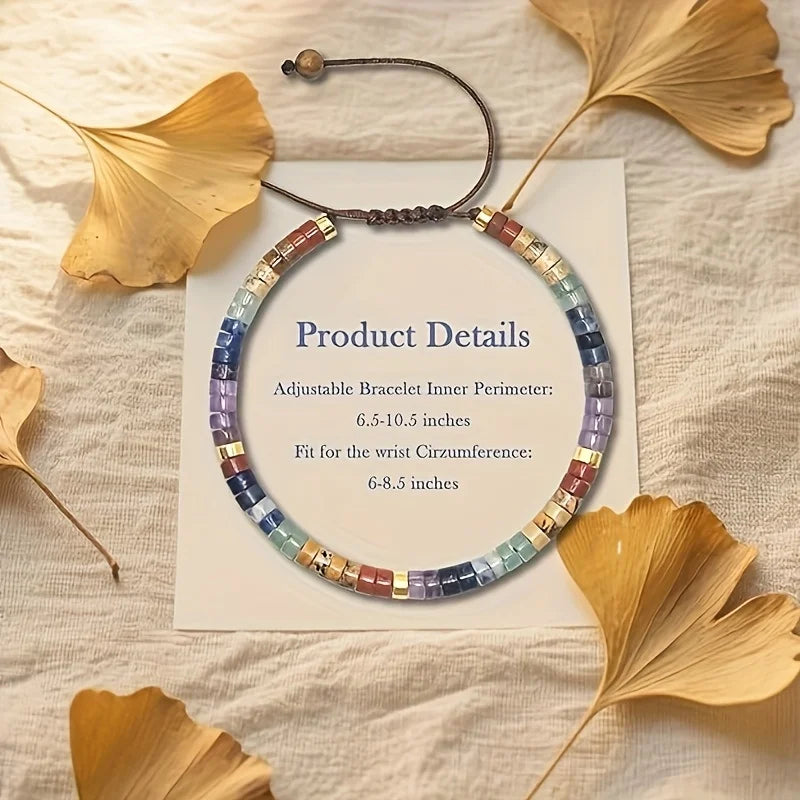 7 Chakra Natural Stone Bracelet