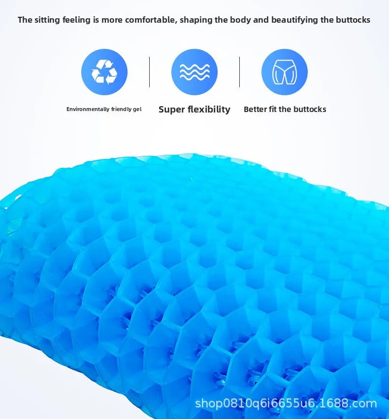 Cooling Gel Seat Cushion with Honeycomb Support