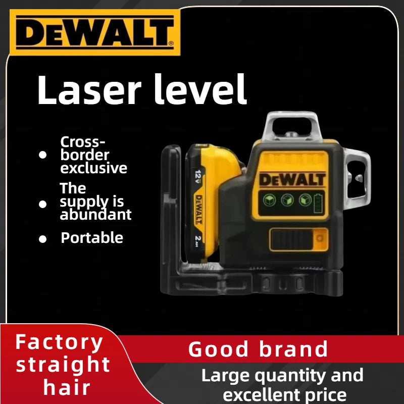 Green Laser Level with 360° Vertical Lines and Lithium Battery