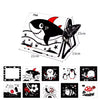 A set of high-contrast crinkle cloth books featuring various sea animals like fish, octopus, penguin, and bees.