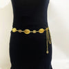 Vintage Gold Sunflower Waist Chain