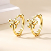 Cubic Zirconia Hoop Earrings