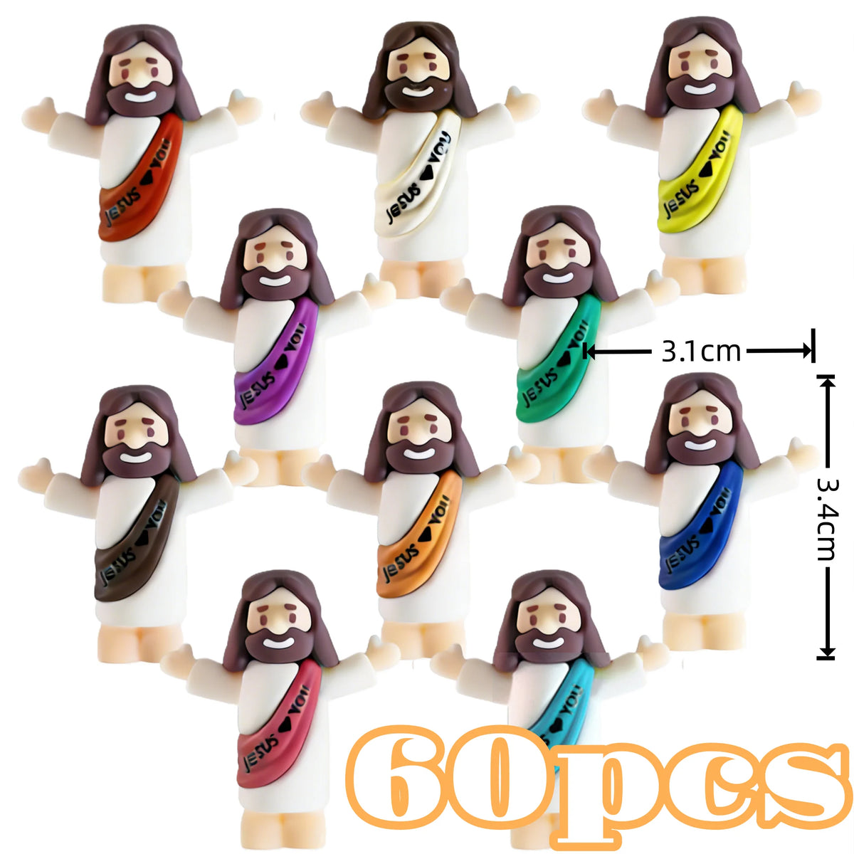 Mini Religious Figurine Set for Christmas and Easter Decor