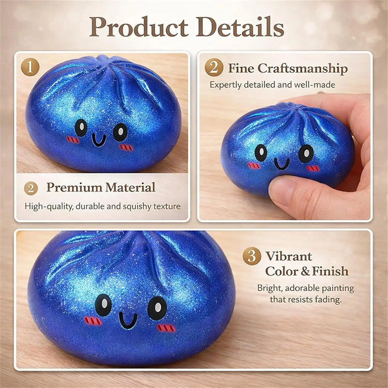 Glitter Dumpling Squishy Toy