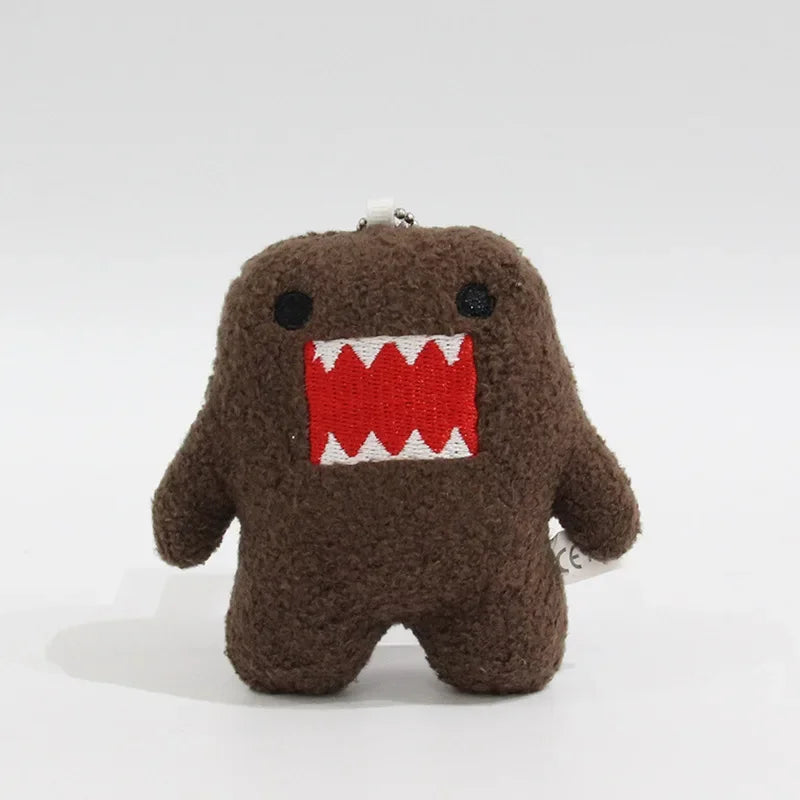 Adorable Domo Kun Plush Keychain – Kawaii Anime Charm for Bags & Keys