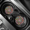 Vintage Mandala Silicone Cup Holder Coasters (Set of 2)