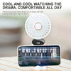Compact USB Rechargeable Mini Fan with 6 Speeds and LED Light